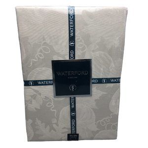 WATERFORD Pumpkin Linen Vine Damask Tablecloth 70x104 Formal Fall Thanksgiving